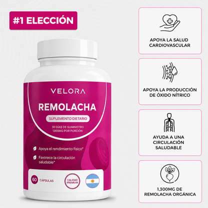 Cápsulas de remolacha Velora