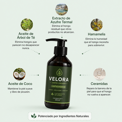 Jabón antigunfico Velora